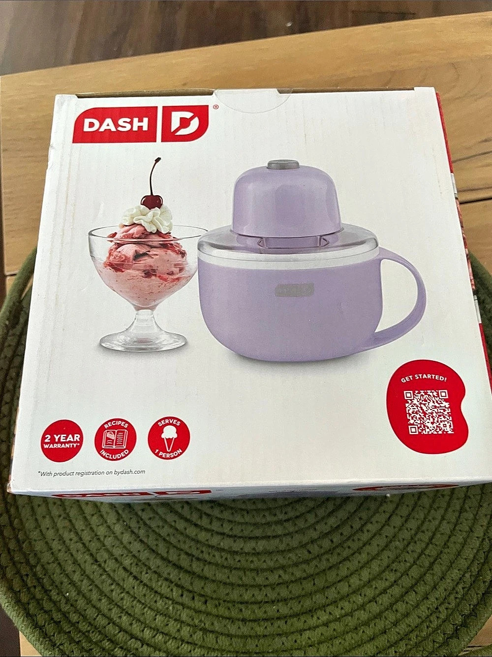 Dash My Mug Ice Cream Maker Purple Ice Cream Maker Like New